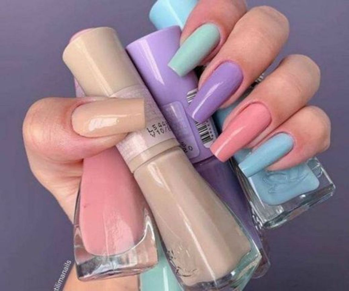 Moda Unhas coloridas