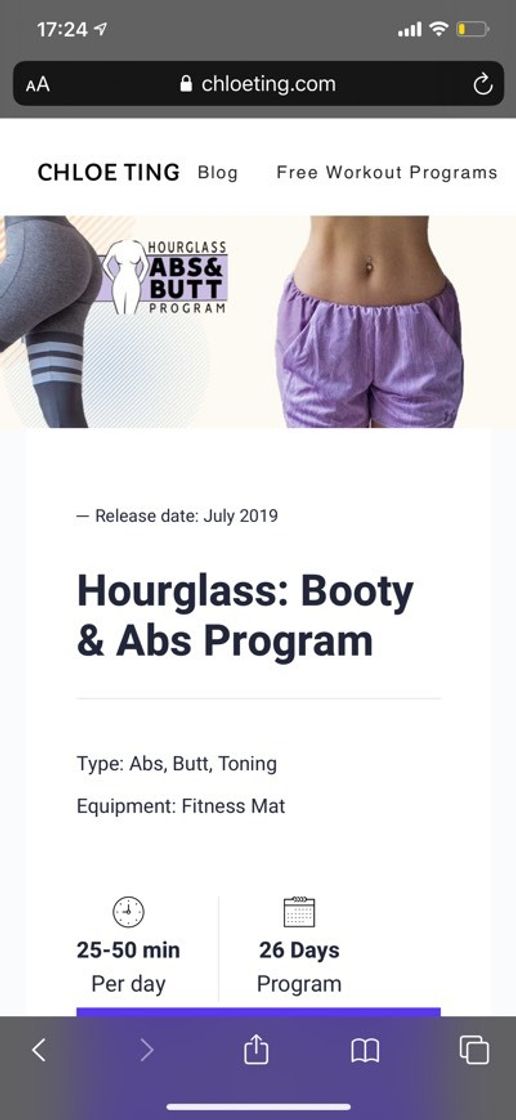 Fashion Hourglass: Booty & Abs Program