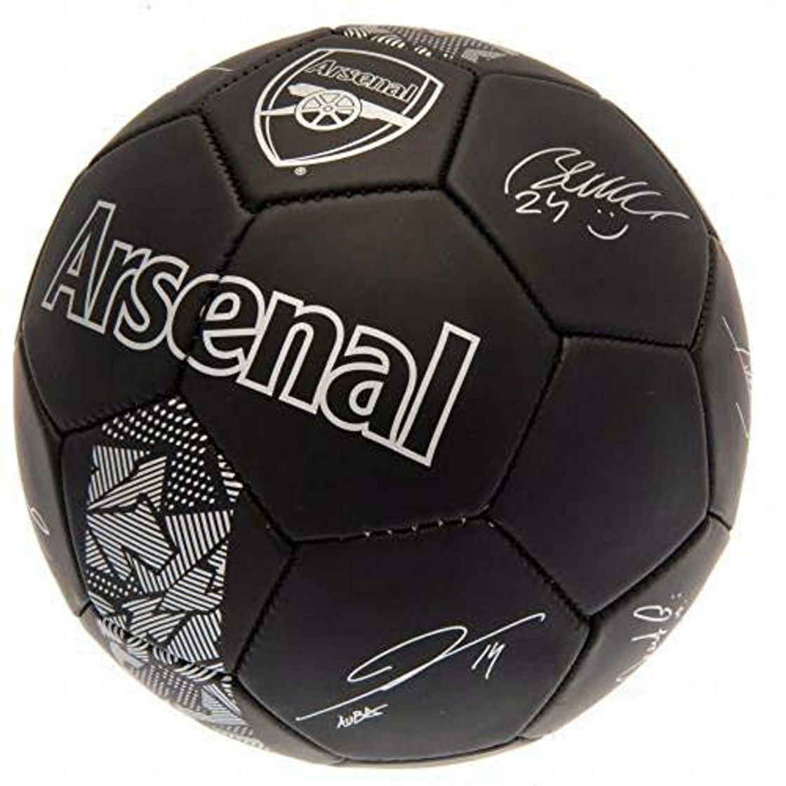 Producto Club - Pelota con Licencia del Arsenal, Color Negro y Plateado