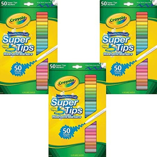 Crayola 150 ct Washable Super Tips Markers 50 Color Variety