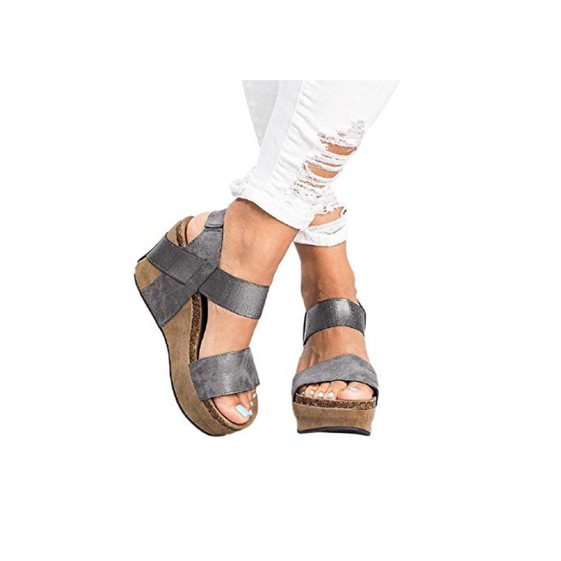 Product Sandalias Mujer Verano 2019 Zapatos con Puntera Abierta