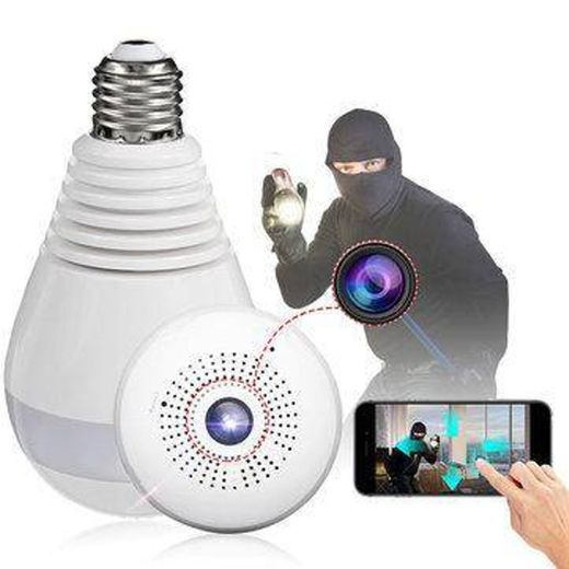 Lâmpada LED com Micro Câmera 360

