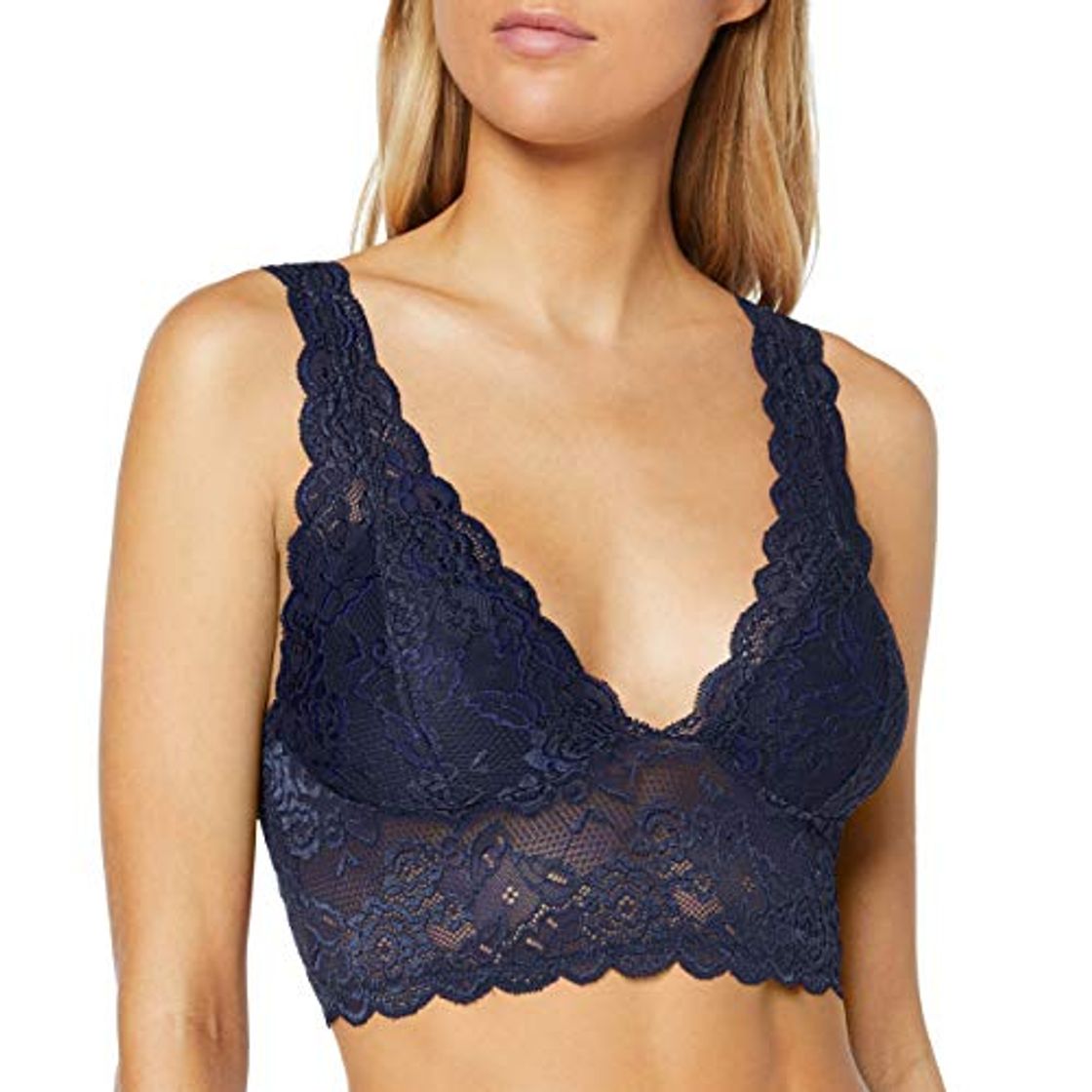 Social Only Onlchloe Lace Bra Noos Acc Sujetador Estilo Bralette, Azul