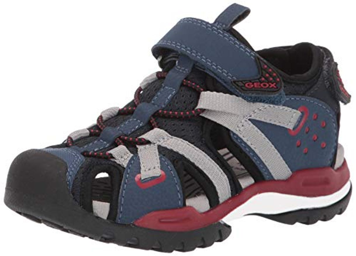 Social Geox J Borealis Boy B, Sandalias Punta Cerrada para Niños, Azul