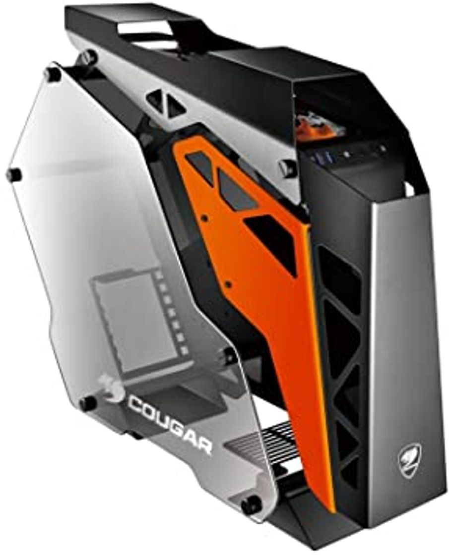 Electrónica COUGAR Gaming Conquer Midi-Tower Negro, Naranja - Caja de Ordenador