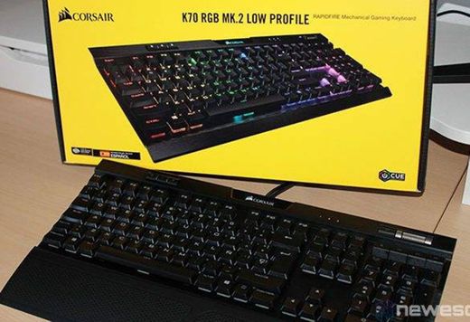 Corsair K70 MK.2 RGB Low Profile - Teclado mecánico para Gaming