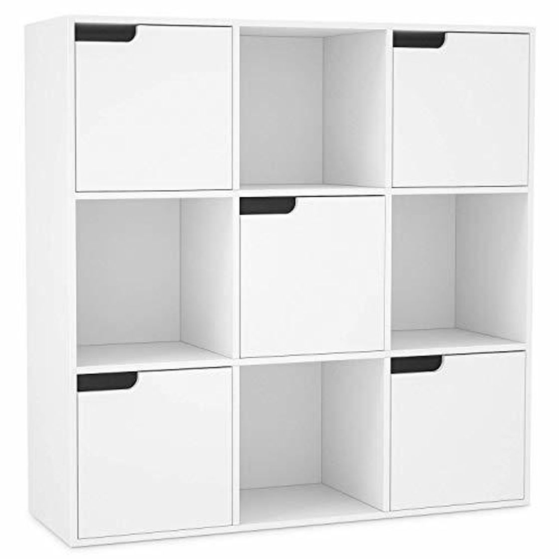Social Homfa Librería Estantería de Pared para Libros y almacenaje con 9 Cubos