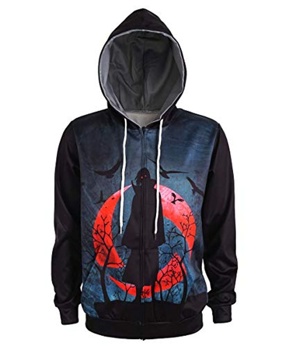 Producto CoolChange Sudadera con Capucha de Naruto con Cremallera y Motivo de Sharingan