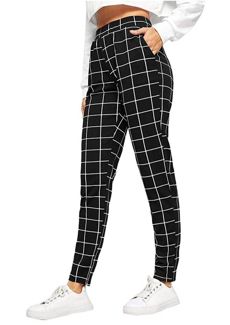 Social Leggings estilo informal a cuadros