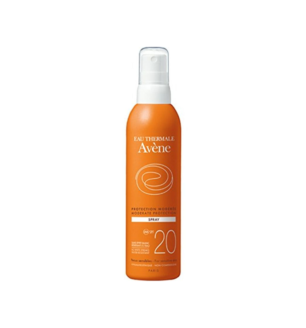 Social Avene Sun - Leche solar en espray SPF20 para cuerpo, 200 ml