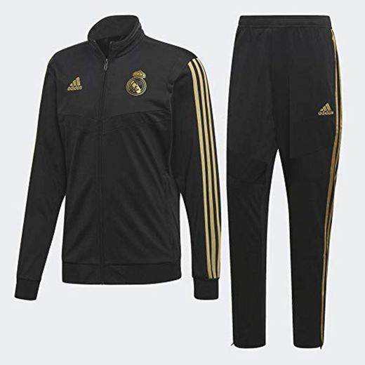 adidas Real PES Suit Chándal, Hombre, Negro
