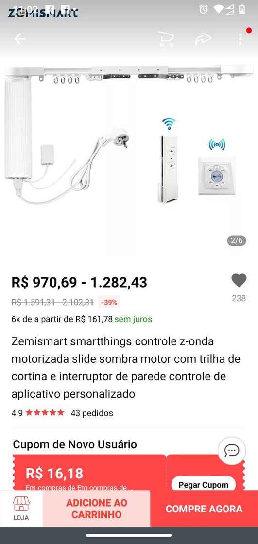 Social Cortina inteligente