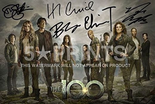 The 100 Poster fotos 12 x 8 Inches firmada por 5 Eliza