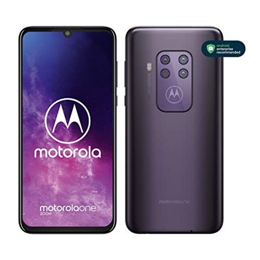 Motorola One Zoom con Alexa Hands-Free (Pantalla 6,4” FHD+, Sistema de 4