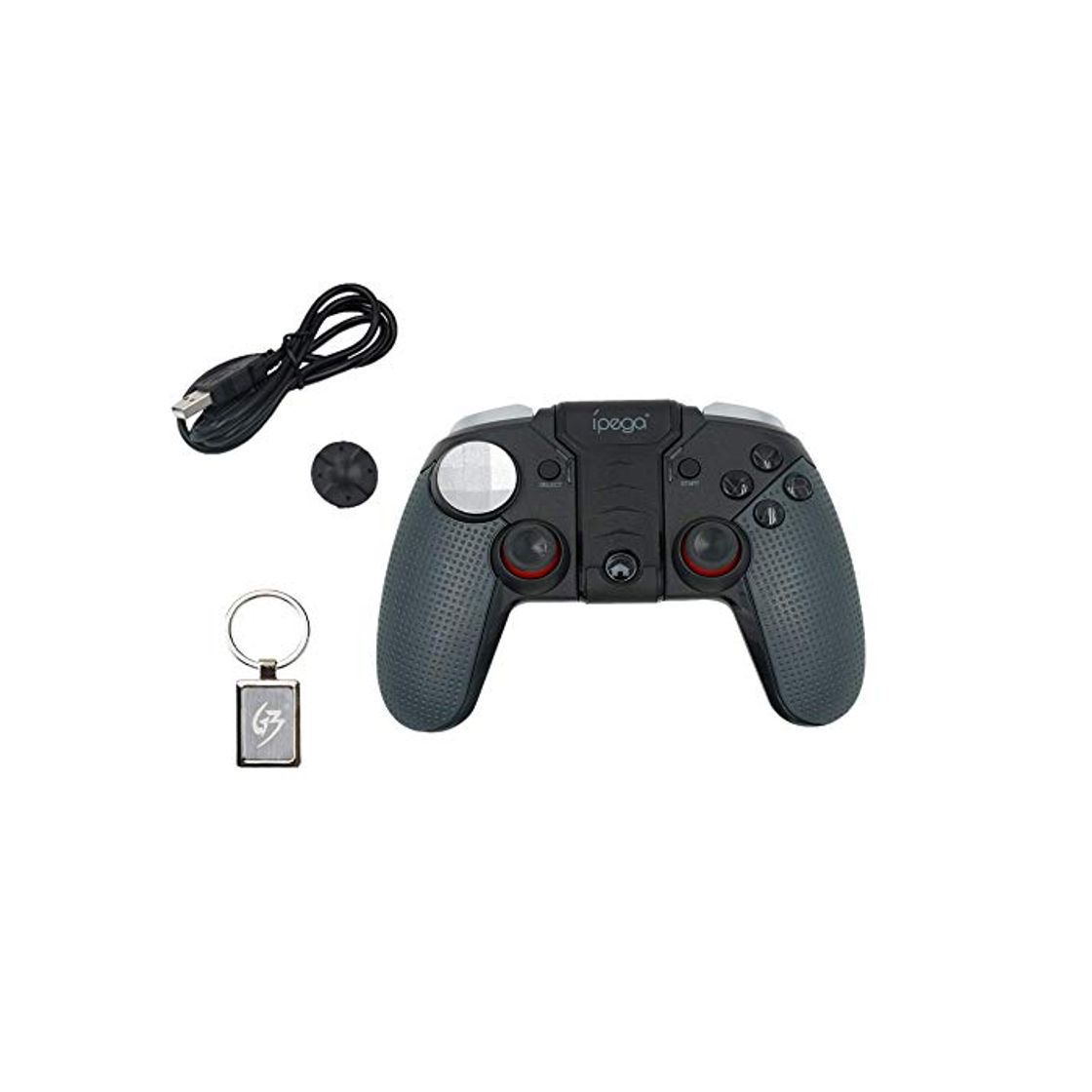 Product Gam3Gear Ipega 9099 Wolverine Vibración Controlador inalámbrico Bluetooth Gamepad para Android Win7 Win8 Win10 con llavero gratis