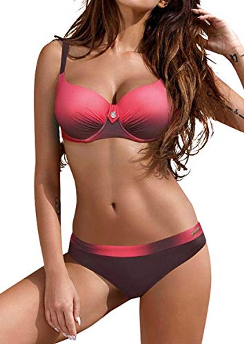 Social UMIPUBO Bikini Mujer Trajes de Baño con Relleno Push-Up Acolchado Bra Tops
