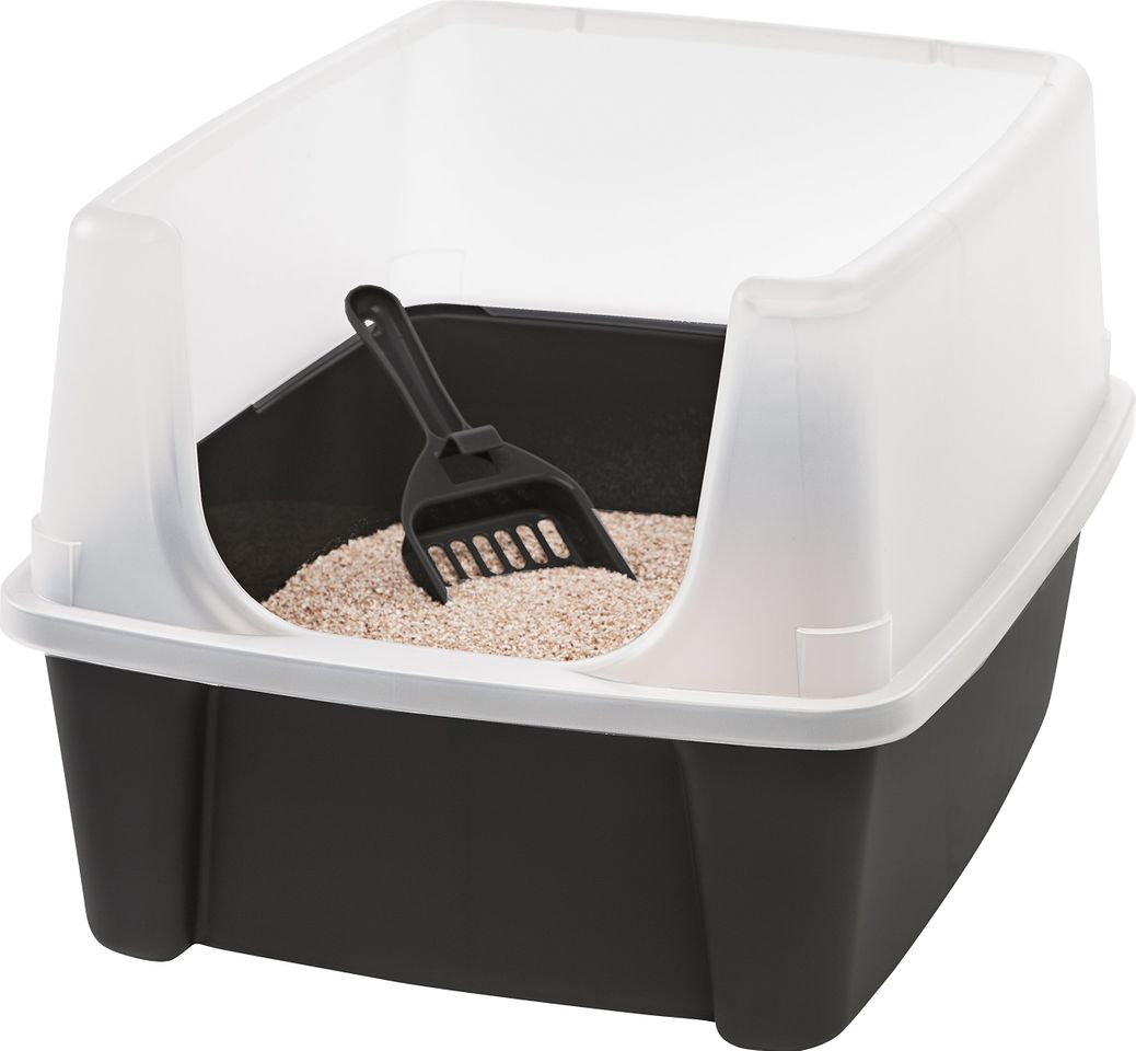 Fashion Iris Ohyama, arena para gatos con pala cat litter box