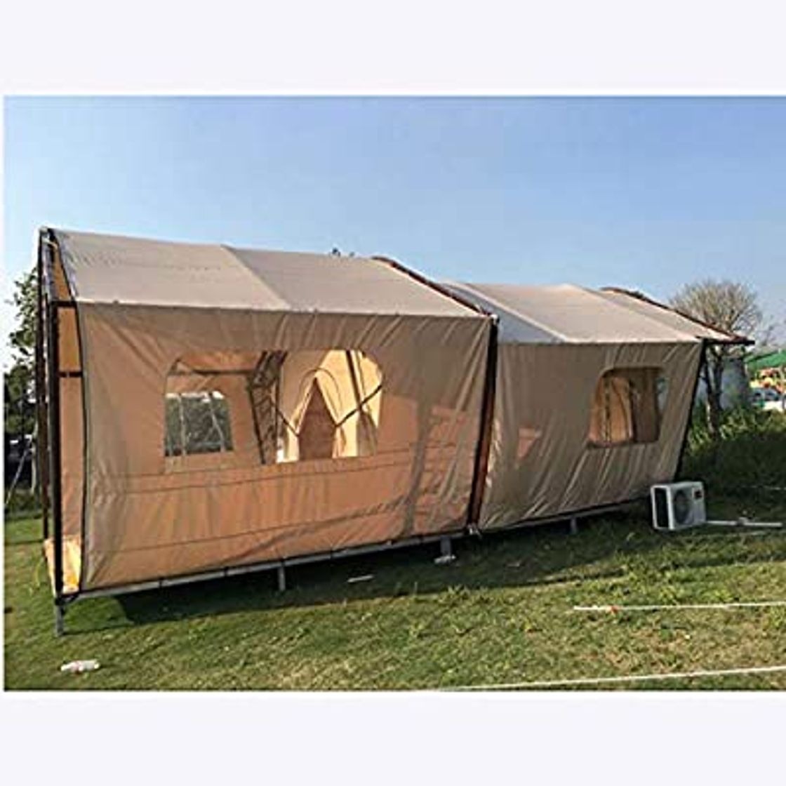 Moda PENG Camping Family Caravan Carpa 10-6M Lona de algodón Camp