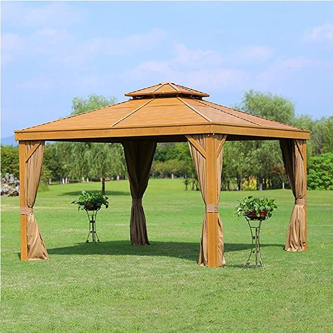 Fashion DZWJ Gazebo al Aire Libre de 3.65x 3.65m, Carpa de pabellón 