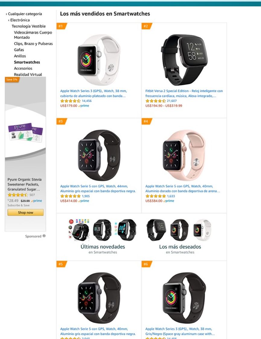 Fashion SMARTWATCHES MÁS VENDIDOS