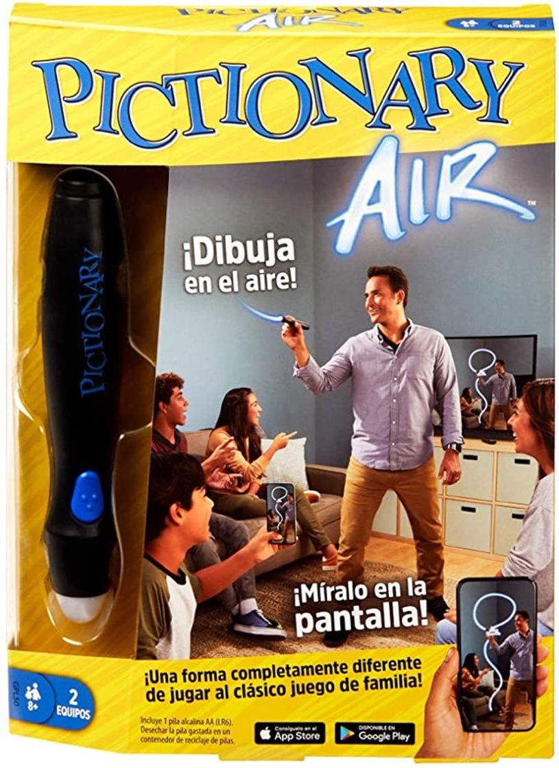 Fashion Mattel Games- Pictionary Air, Juego de Mesa en español (GPL5