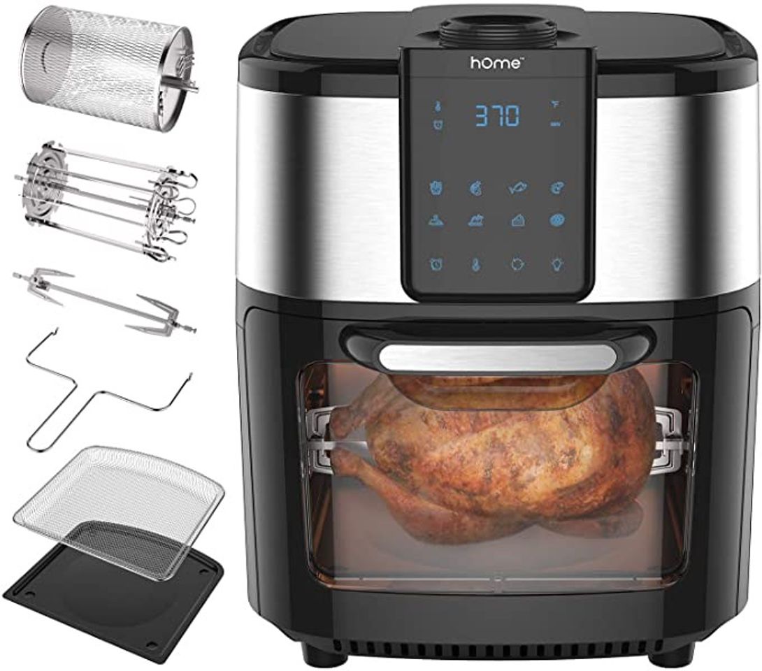 Fashion hOmeLabs Horno de freidora de aire 8 en 1 de 11.6 cuartos de