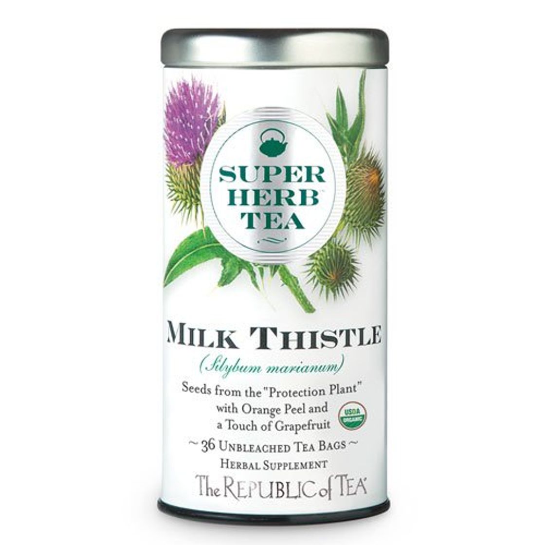 Moda The Republic of Tea Organic Thistle Superherb Detox Herbal 