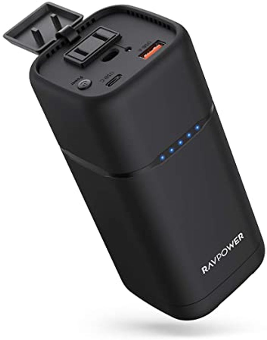 Moda Cargador portátil de CA RAVPower 20000mAh 80W Banco de energ