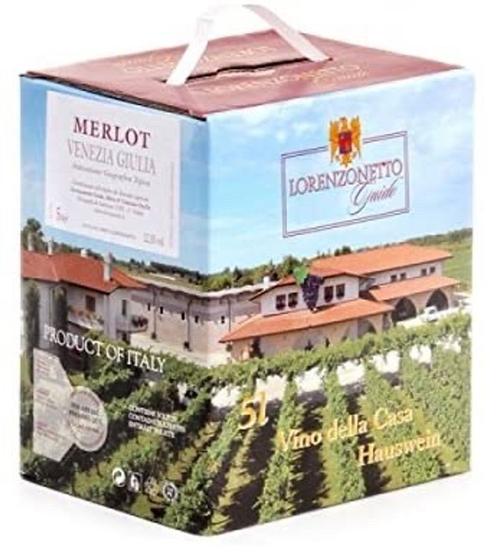 Fashion Bodega Lorenzonetto - 5 lt - Bolsa en caja Merlot IGT