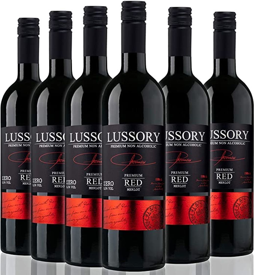 Fashion Lussory Merlot vino tinto sin alcohol caja de 6 ud