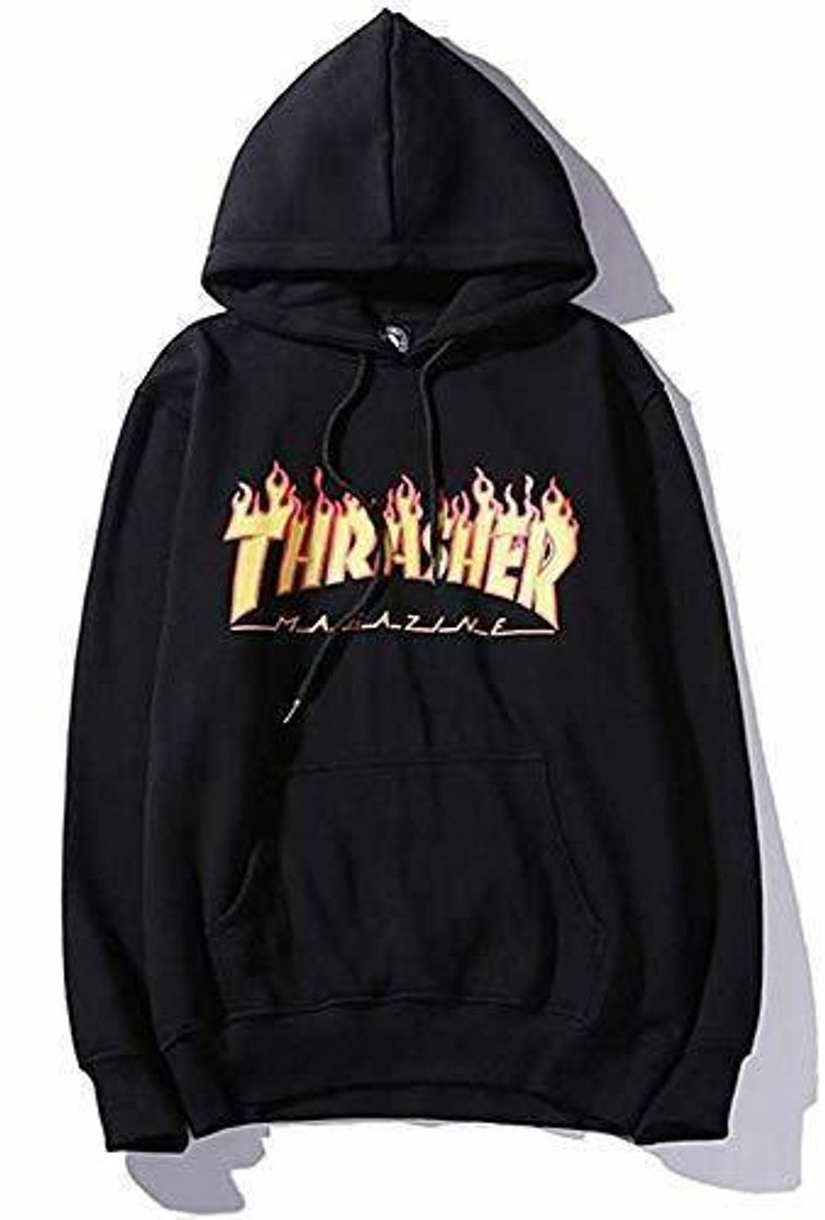 Moda Medress Sudadera con Capucha de Manga Larga para Mujer Thrasher Jersey con