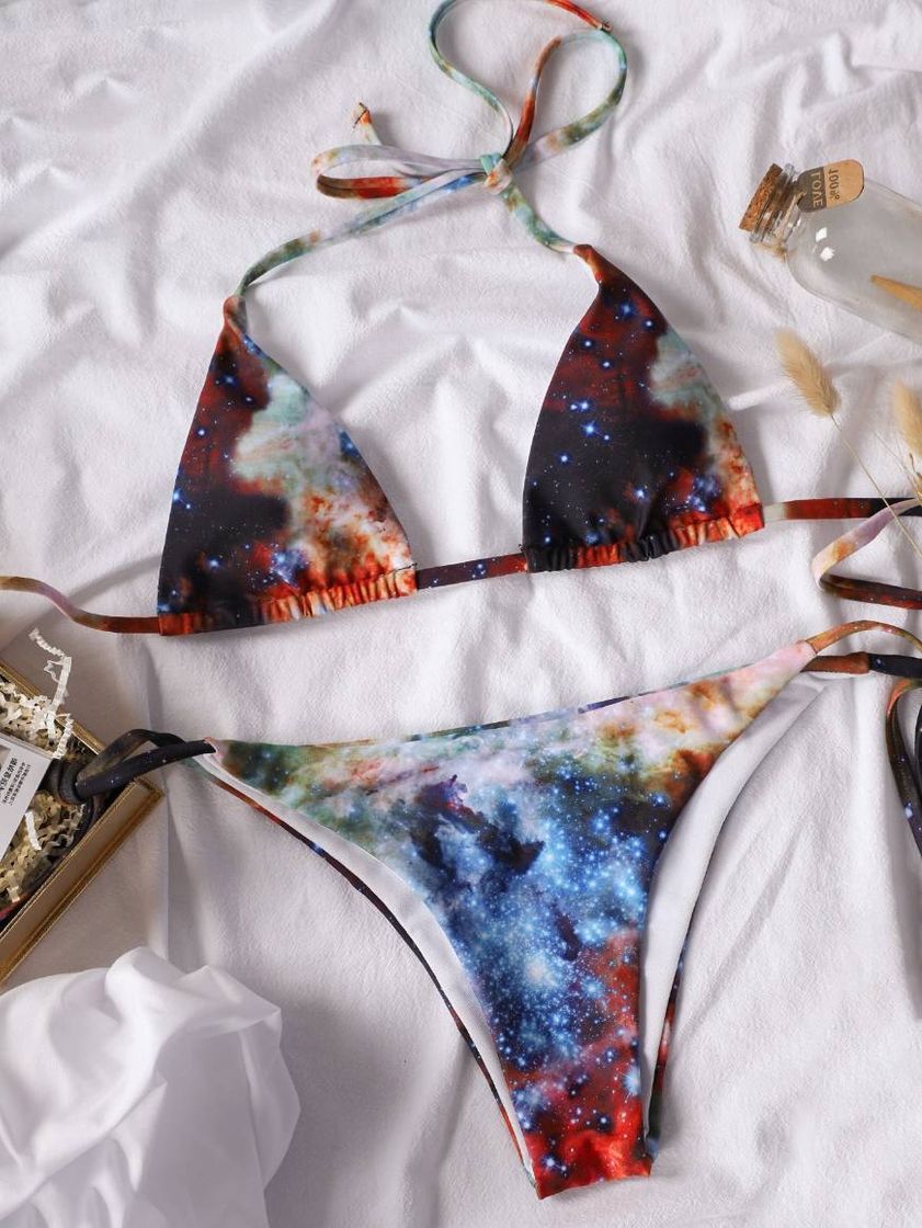 Moda Bikini galaxia multicolor