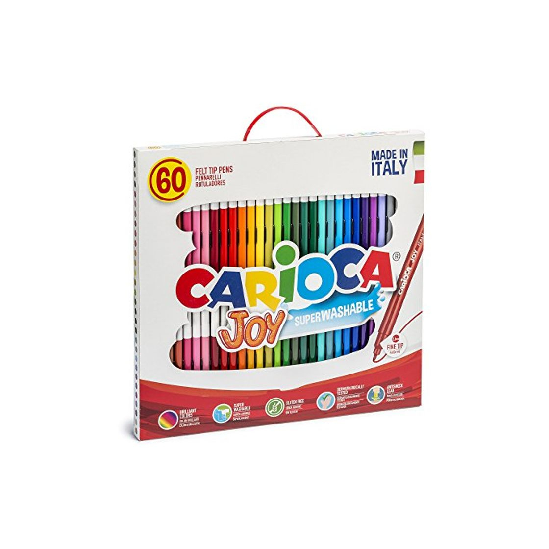 Producto Carioca - Caja maletín con 60 rotuladores Joy Panda