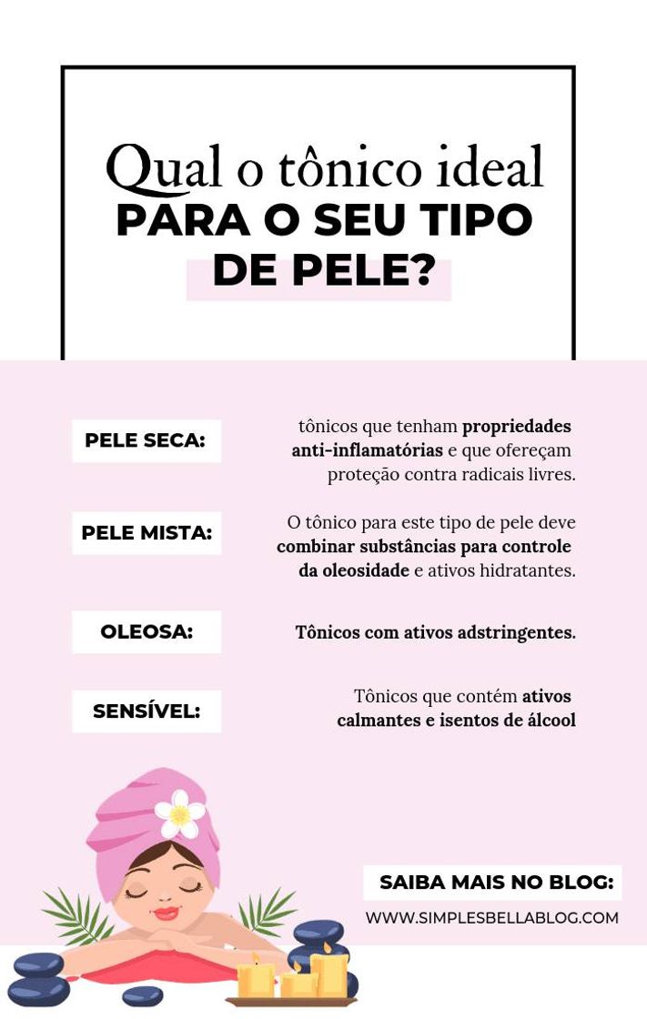 Moda O tônico facial ideal para cada tipo de pele