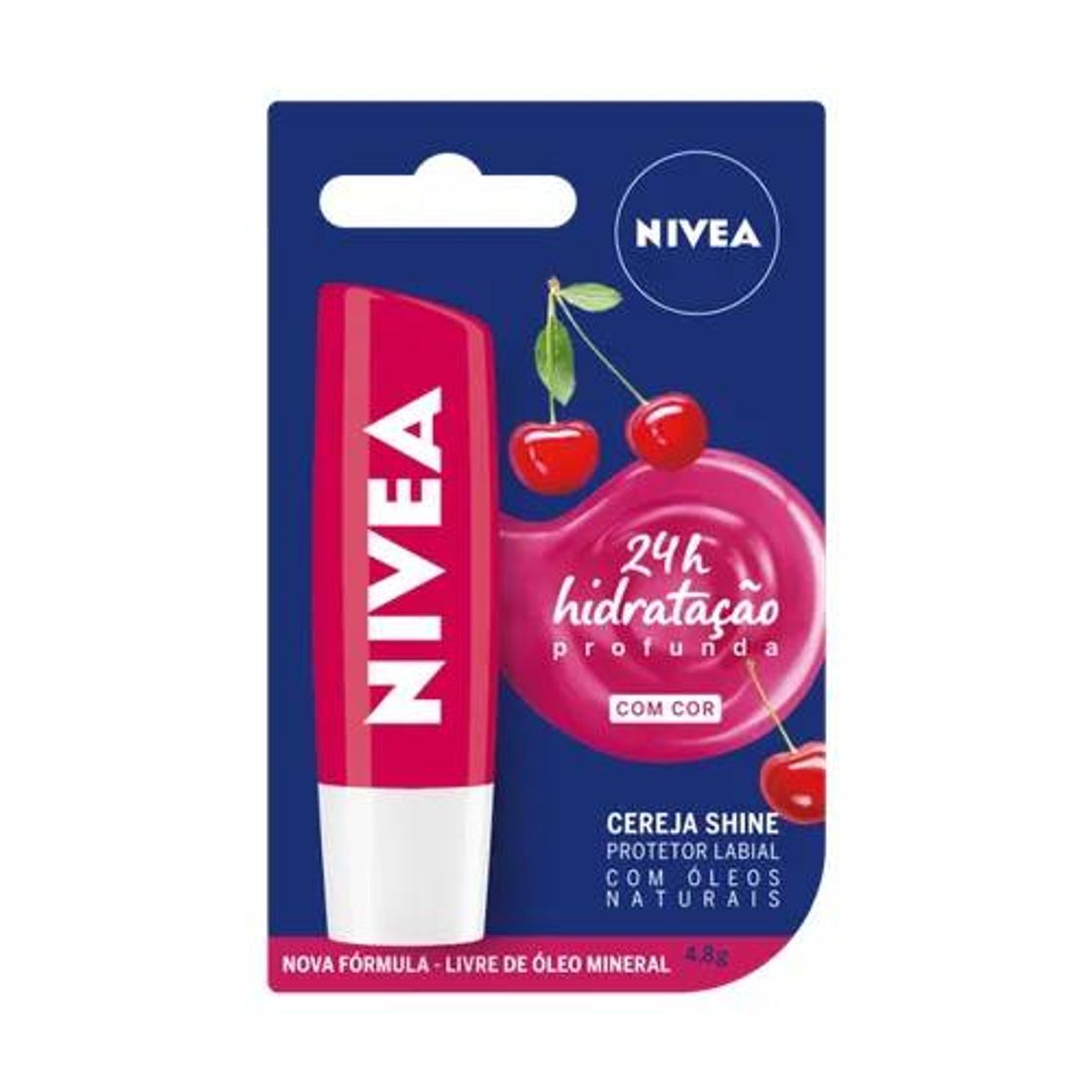 Moda Protetor Lábial - Nivea - Cereja Shine

