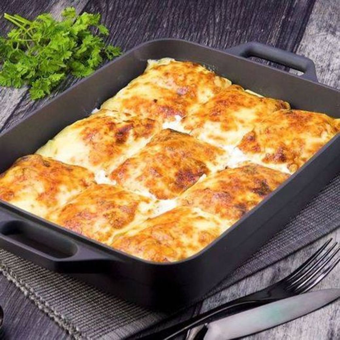 Social Crepes de pollo gratinado 