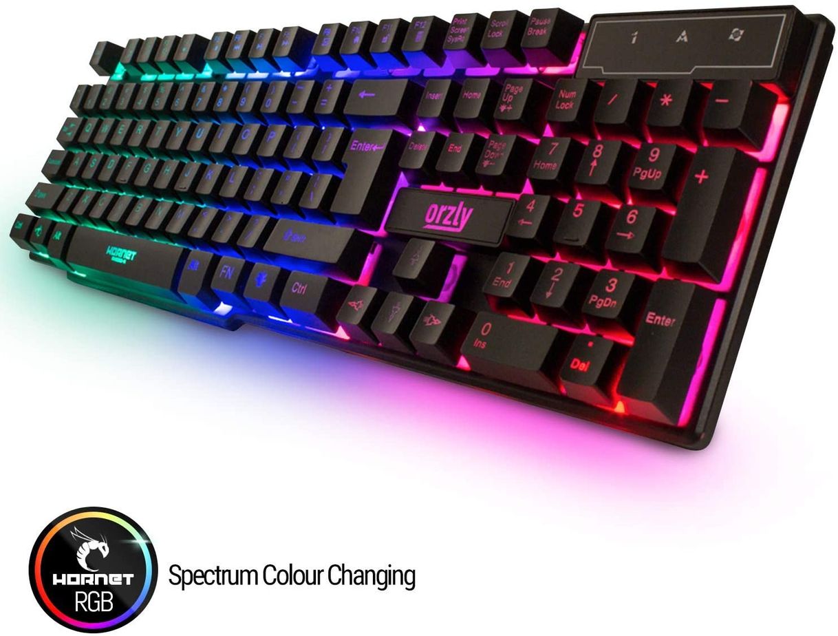 Product Orzly Teclado y Raton Gaming - Combo Ratón y Teclado USB [RGB