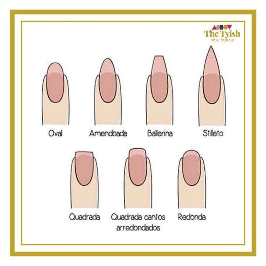 Moda Formato de unhas 