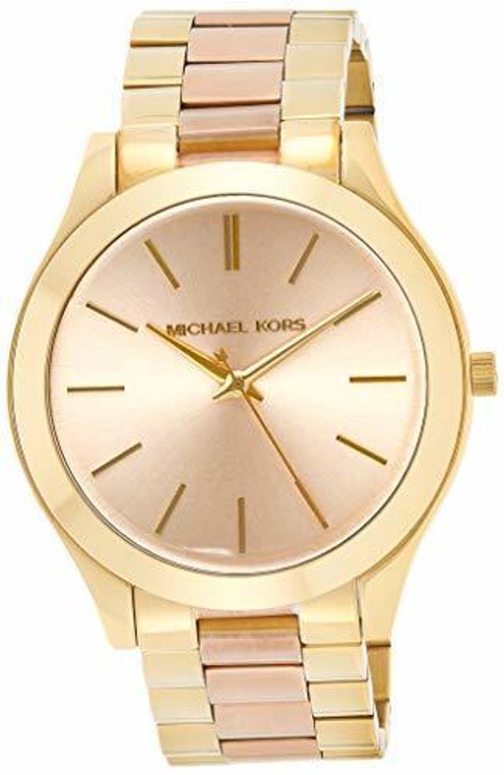 Social Michael Kors Reloj analogico para Mujer de Cuarzo con Correa en Acero