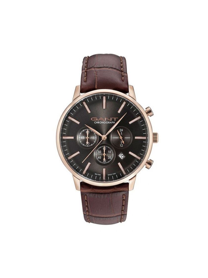 Social GANT Reloj Multiesfera para Hombre de Cuarzo con Correa en Cuero W11208