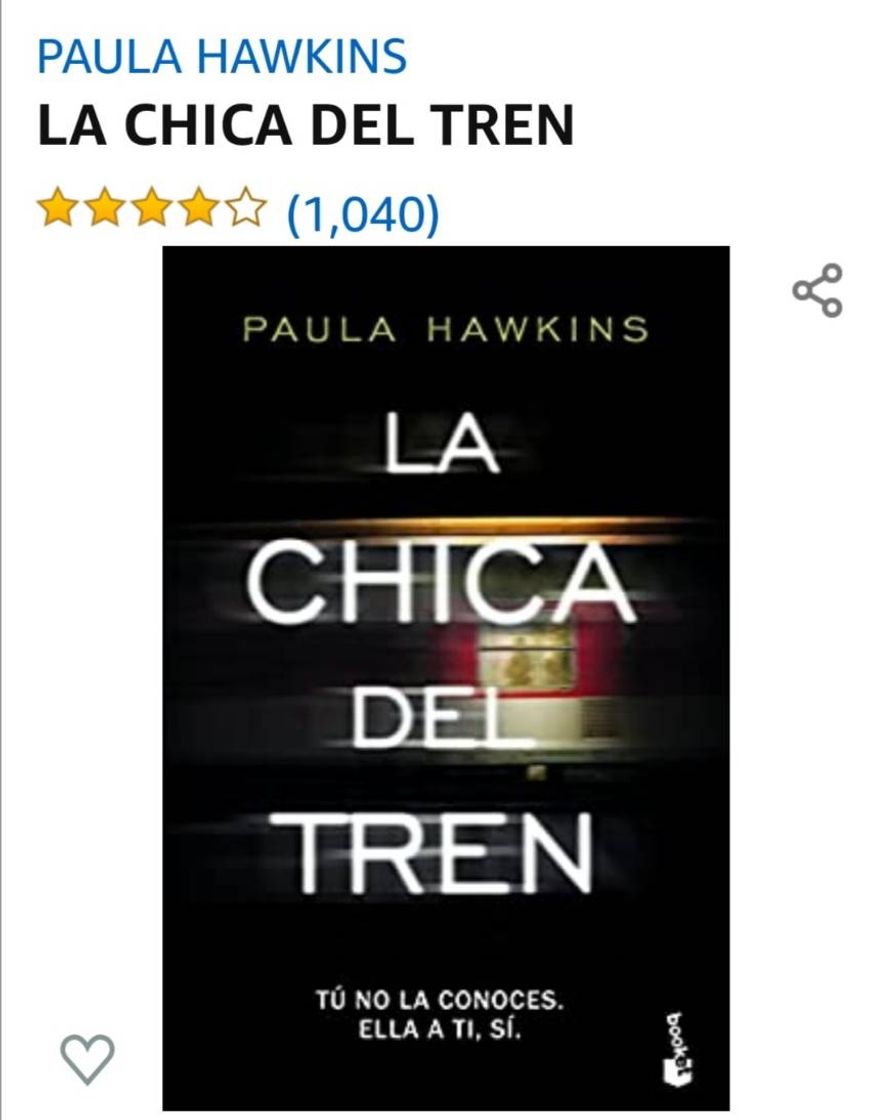 Producto Libro La Chica del Tren 