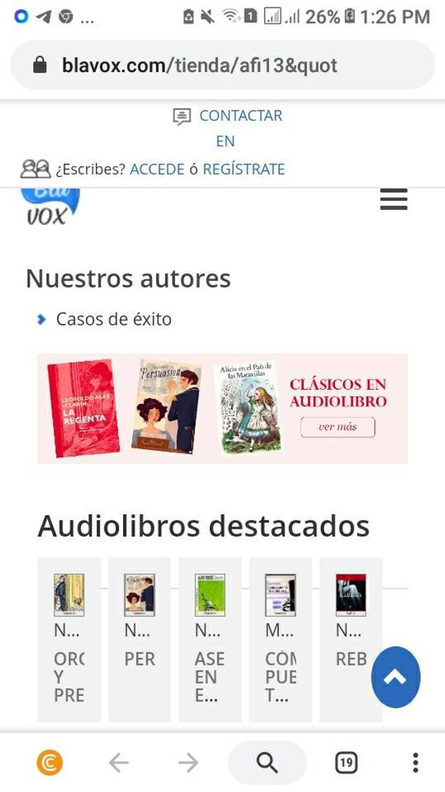 Moda Una plataforma de audio libros 