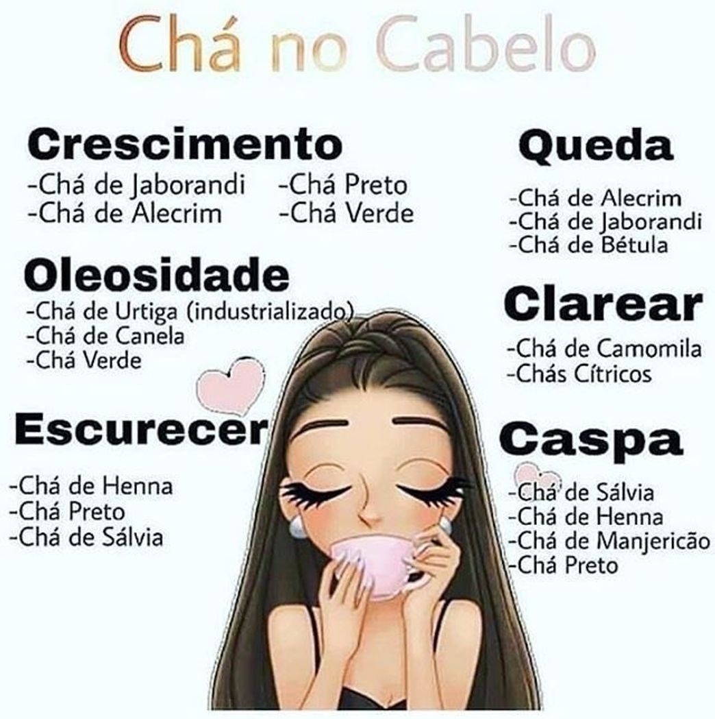 Moda Chá no cabelo!