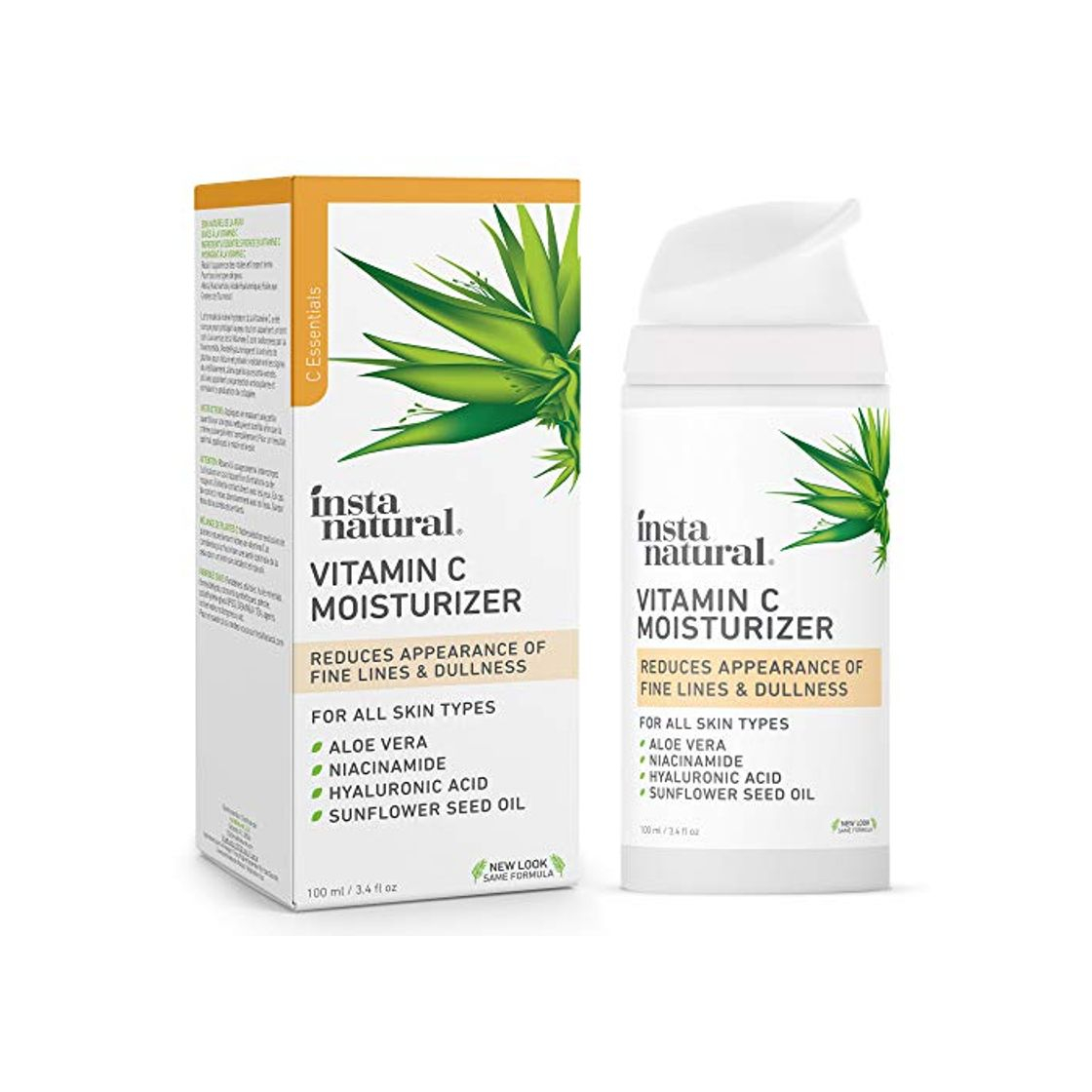 Product Crema Humectante con Vit C InstaNatural - Loción Antiarrugas y Antiedad para