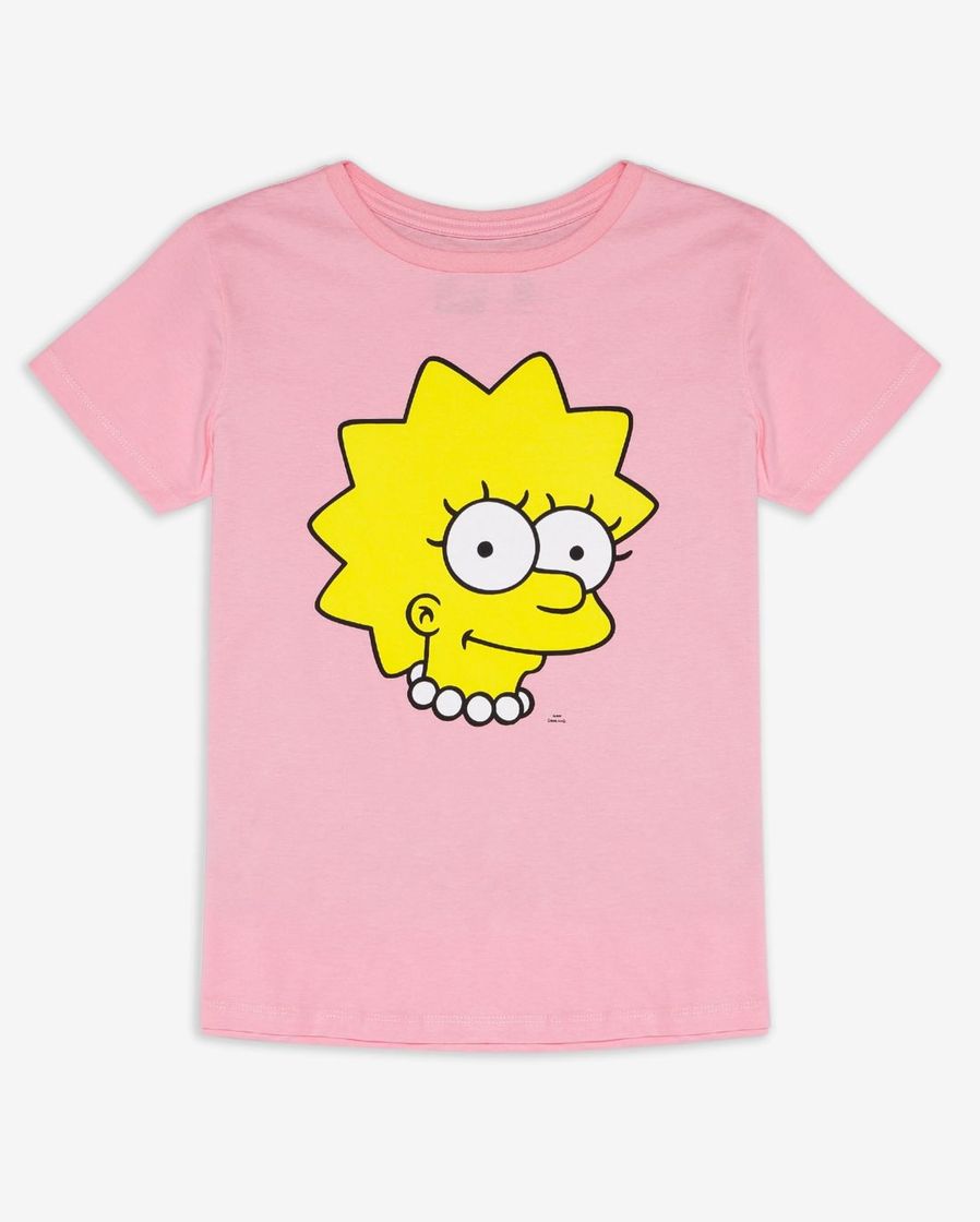 Moda Camisa Lisa Simpson Rosa