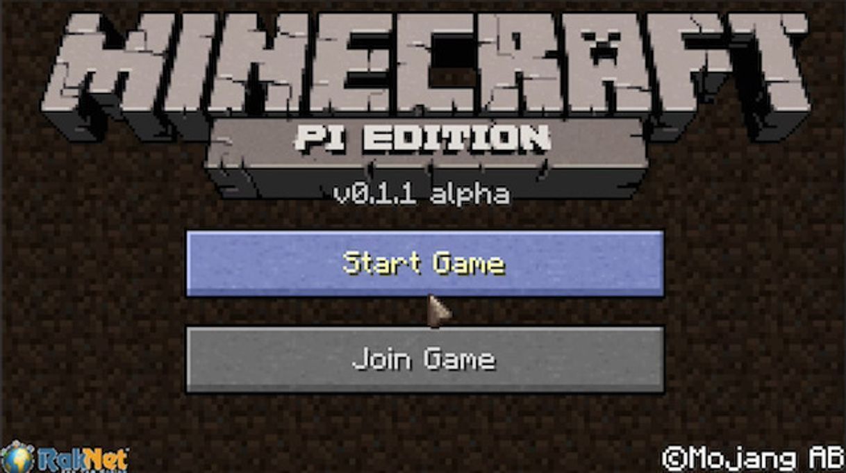Videogame Minecraft: Pi Edition