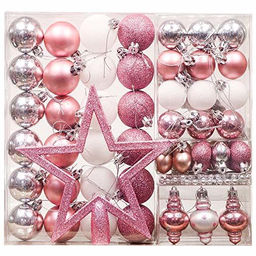 Elemento de la categoría hogar Valery Madelyn 60Pcs Bolas de Navidad Set, Adornos de Navidad para Arbol,