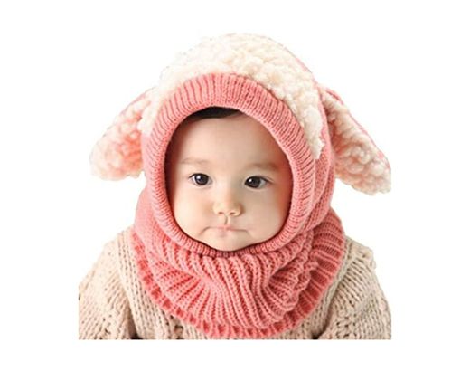 exing bufanda de ganchillo de invierno para bebé Plush Patchwork con capucha
