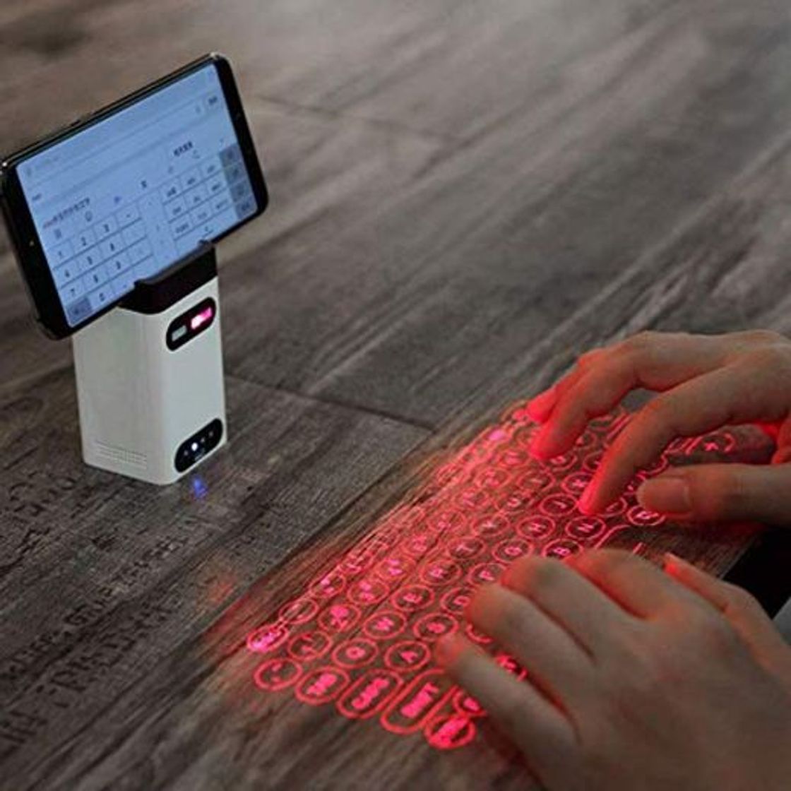 Producto SDJIE Bluetooth Láser Virtual Proyección Mini Teclado Portátil para Ordenador Almohadilla de