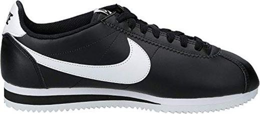 Nike Classic Cortez Leather, Zapatillas para Mujer, Negro